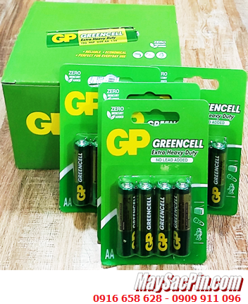 COMBO 1hộp 18vỉ=72viên (Loại vỉ 4viên) Pin AA 1.5v GP GreenCell 15G-2U4 /R6 Extra Heavy _Giá 432.000đ /HỘP